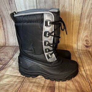 Winter Boots Ozark Trail Mens Size 8 Style Bode 5 Black Gray Traction Pad Lining